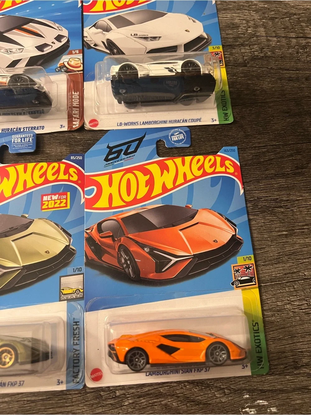 Hot Wheels Lamborghini Bundle – 4 Car Lot – New on Card